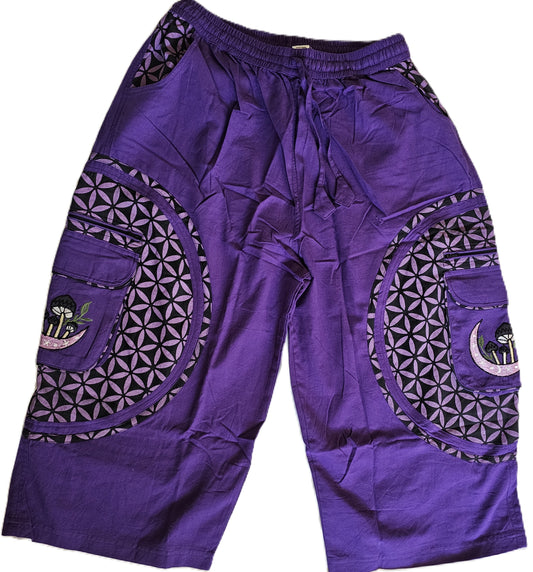 Bohothreads Midnight Mushroom- Shorts